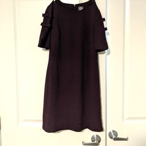Vince Camuto Deep Purple dress with sleeve detail